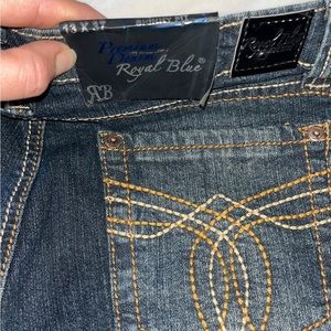 Royal blue jeans size 13X37